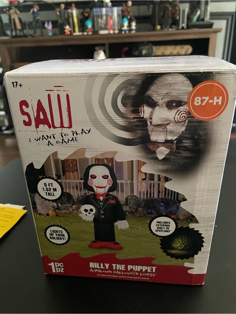 SAW Billy the Puppet Inflatable Halloween Figure - Red & Black
